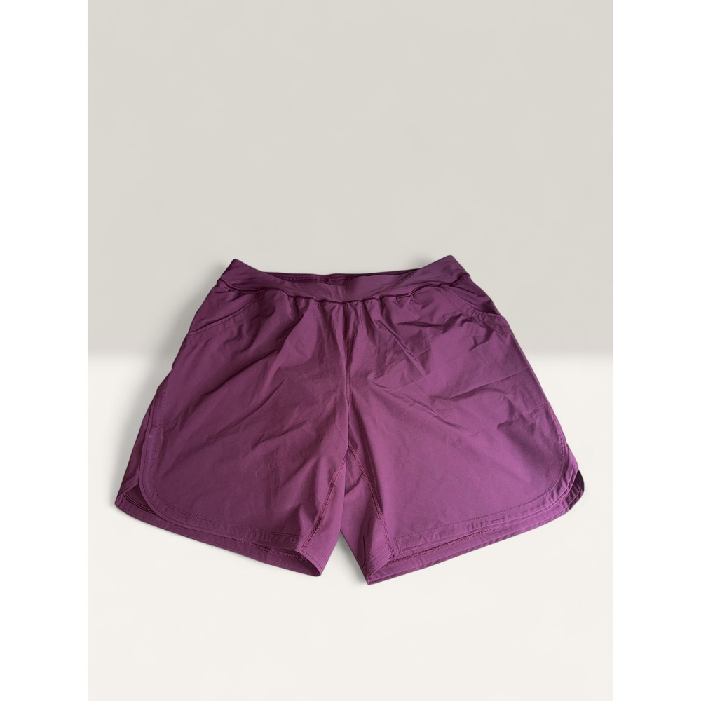Lands End Womens Plus Size 20W Purple Board Shorts Active Swim Trunks with Liner
